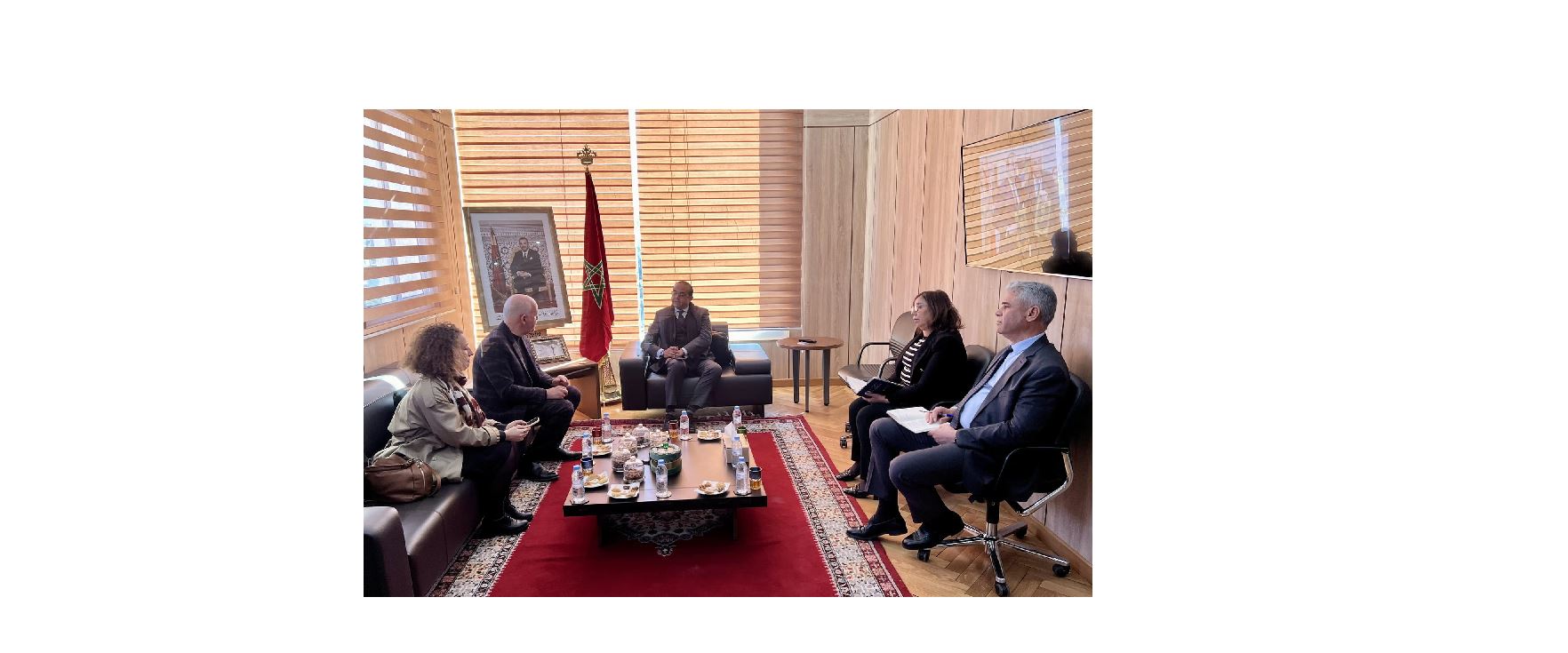 Réception d'une délégation de l'Institut Français de Casablanca