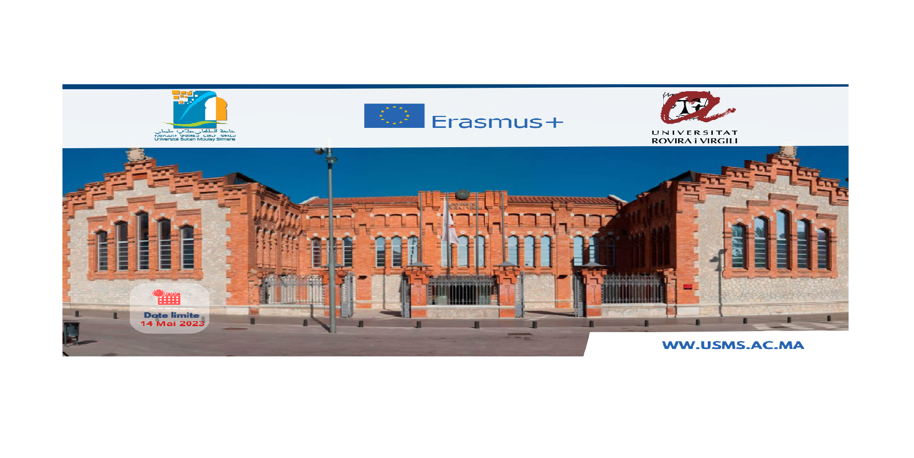 Appel à candidature du programme de mobilité Erasmus+ avec «rovira i virgili university » en Espagne pour le personnel Académique 2023-2024