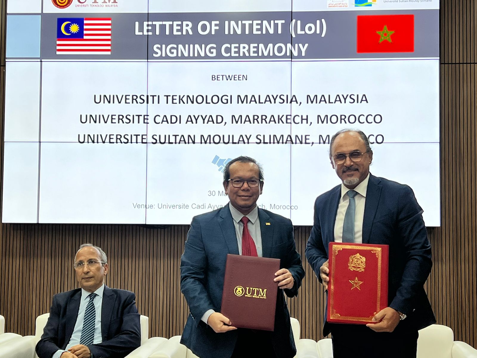 Signature d'une convention de coopération (MoU) entre l'Université Sultan Moulay Slimane et l’Université Technologique de Malaisie (UTM)