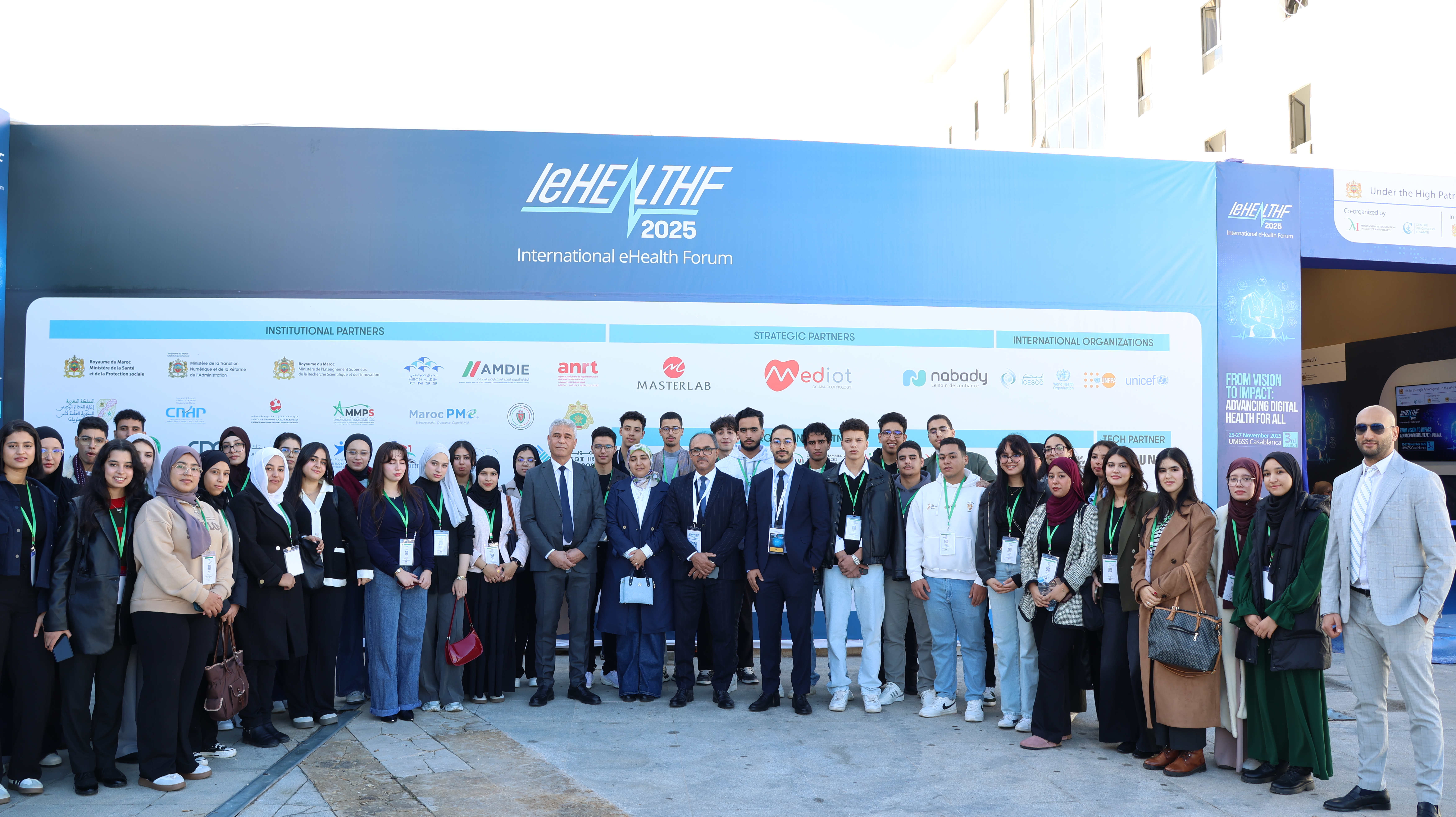 Participation des étudiants de la FMPBM à une visite guidée à l’International eHealth Forum 2025