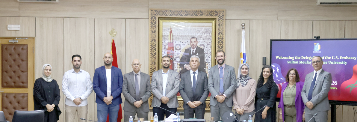 L’Université Sultan Moulay Slimane accueille une délégation de l’Ambassade des États-Unis