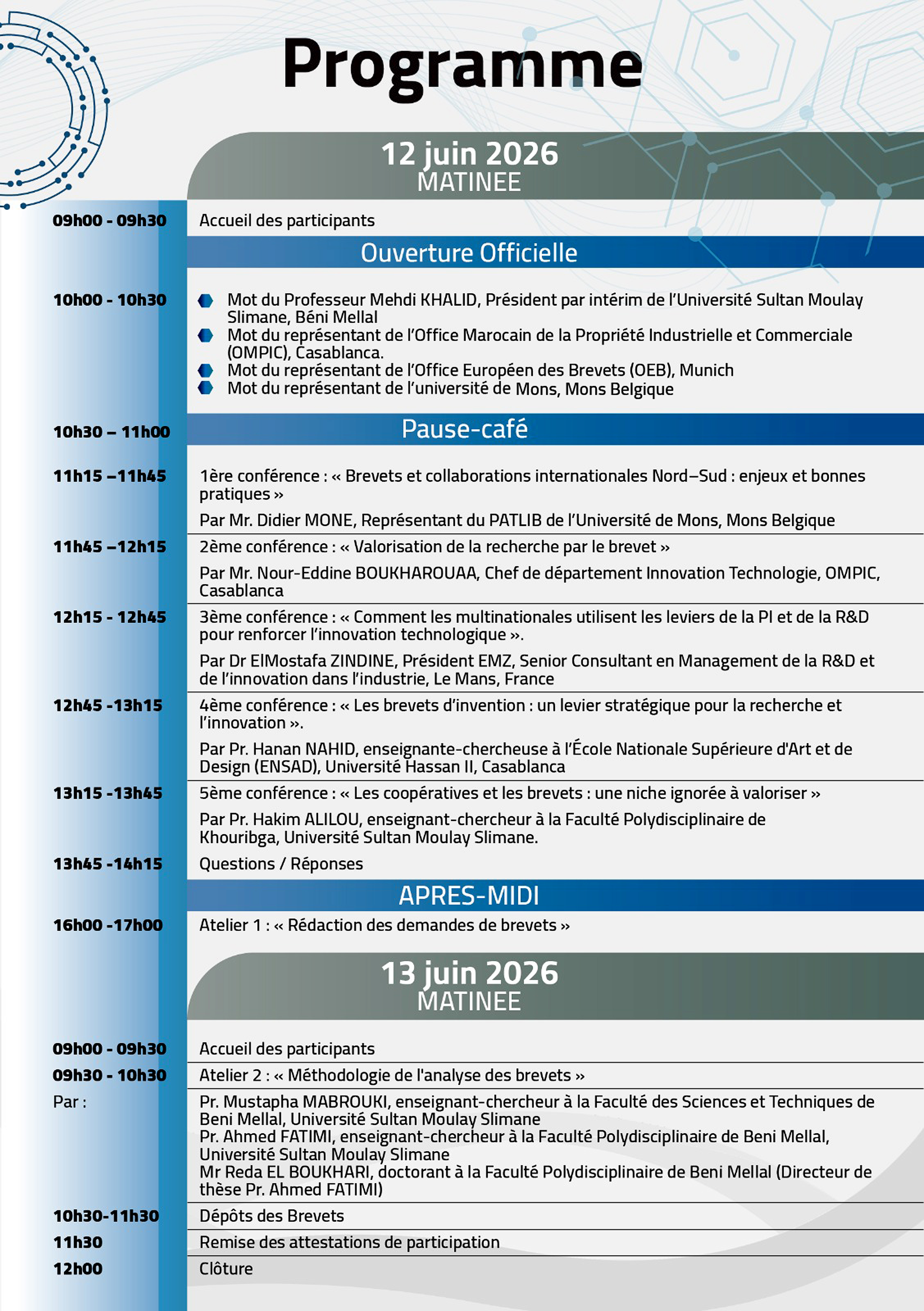 programme