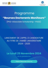 Programme "Bourses Doctorants Moniteurs"