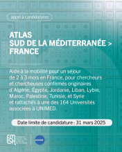 FMSH and UNIMED Short-Term Postdoctoral Fellowships in France for Young Researchers from the Mediterranean Region